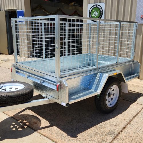 7×4 Galv Cage Trailer